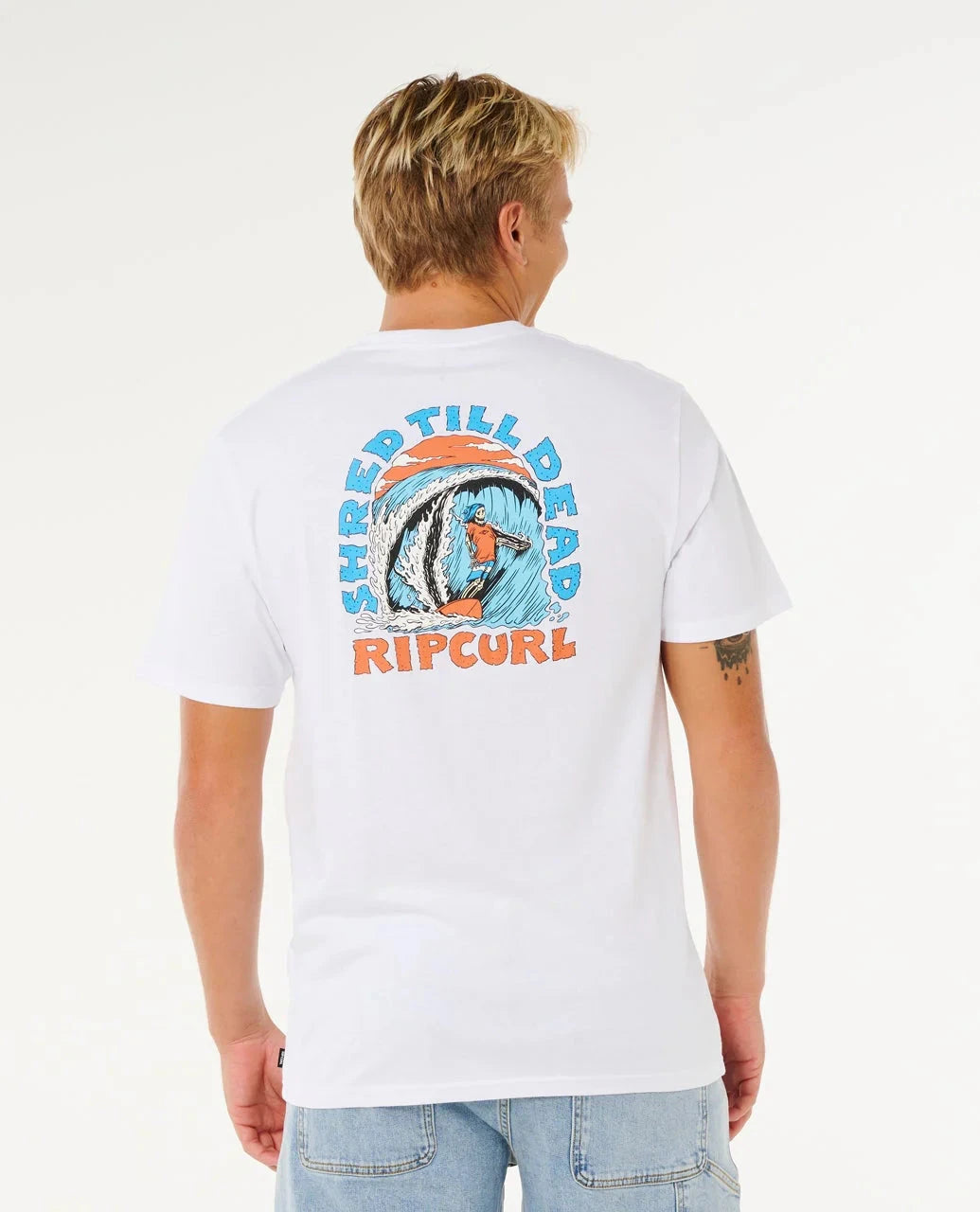 Shred Till Tee - White Men's T-Shirts & Vests Rip Curl