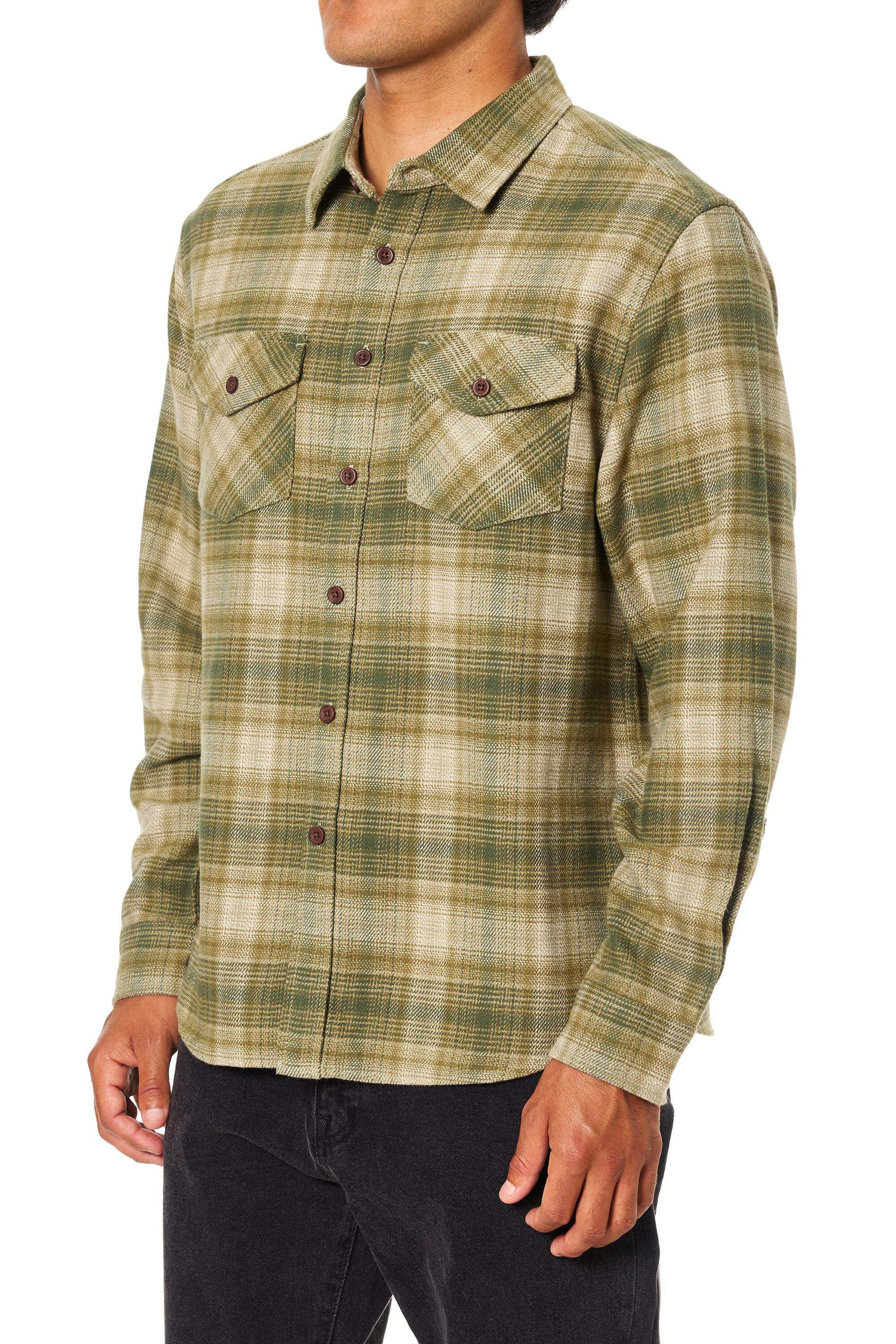 Sierra Flannel - Moss Men's Shirts & Polos Katin