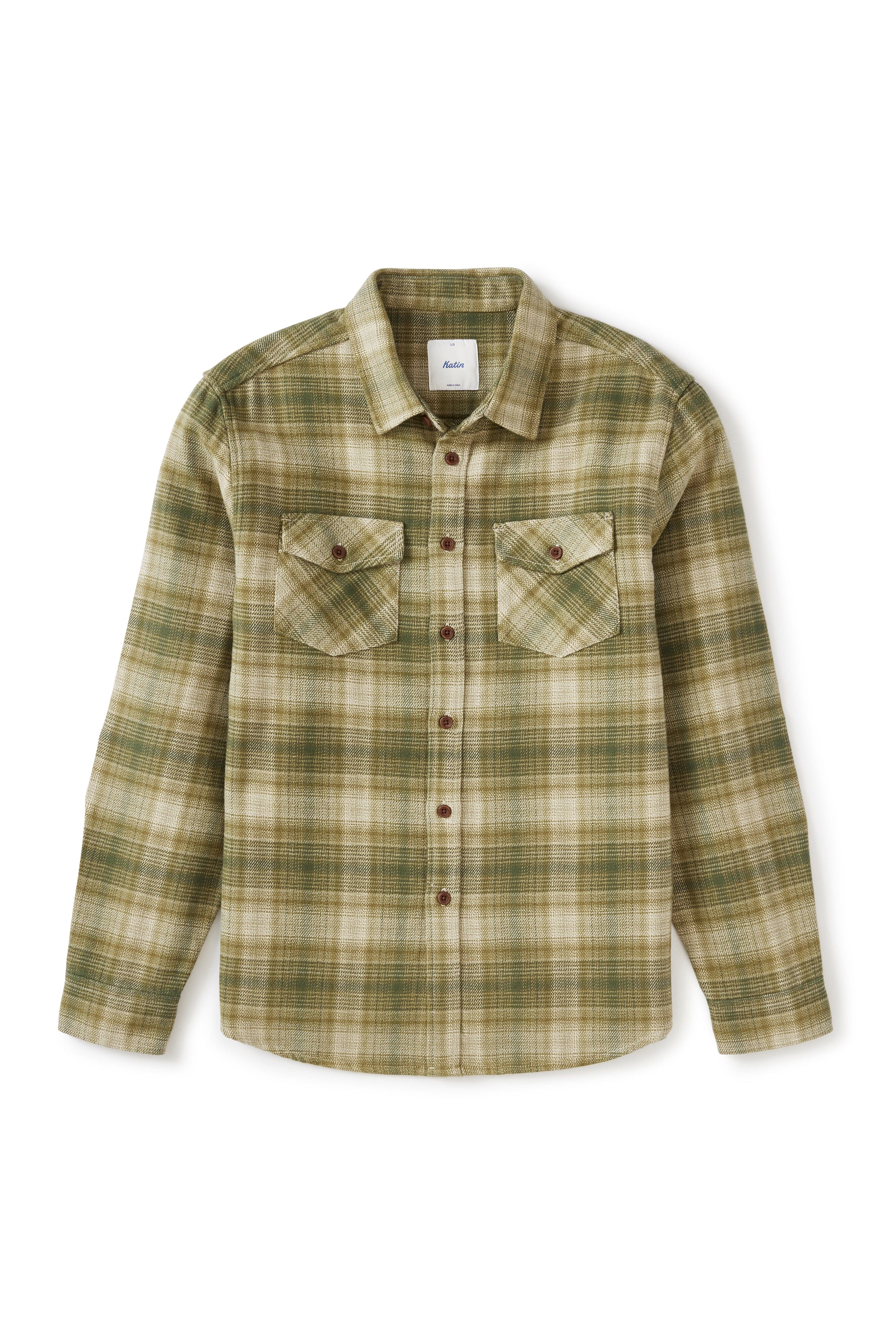 Sierra Flannel - Moss Men's Shirts & Polos Katin