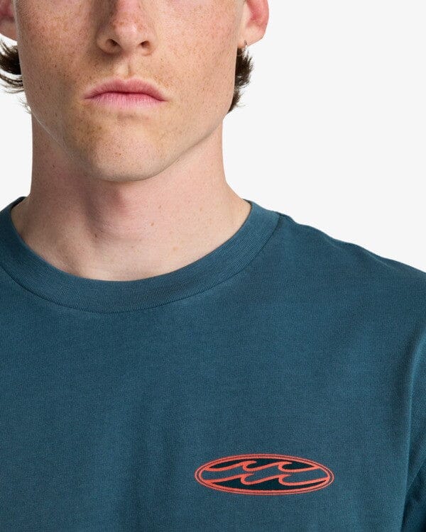 Since 73 Poster Tee - Real Teal Men's T-Shirts & Vests Billabong