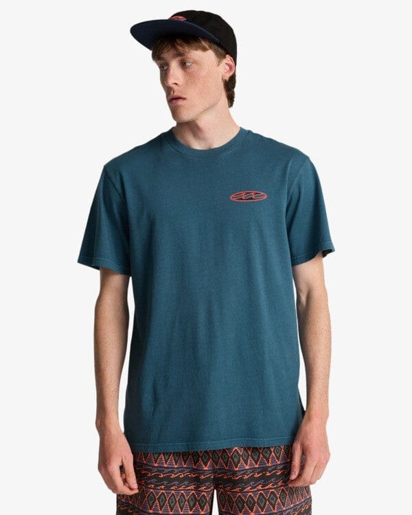 Since 73 Poster Tee - Real Teal Men's T-Shirts & Vests Billabong S