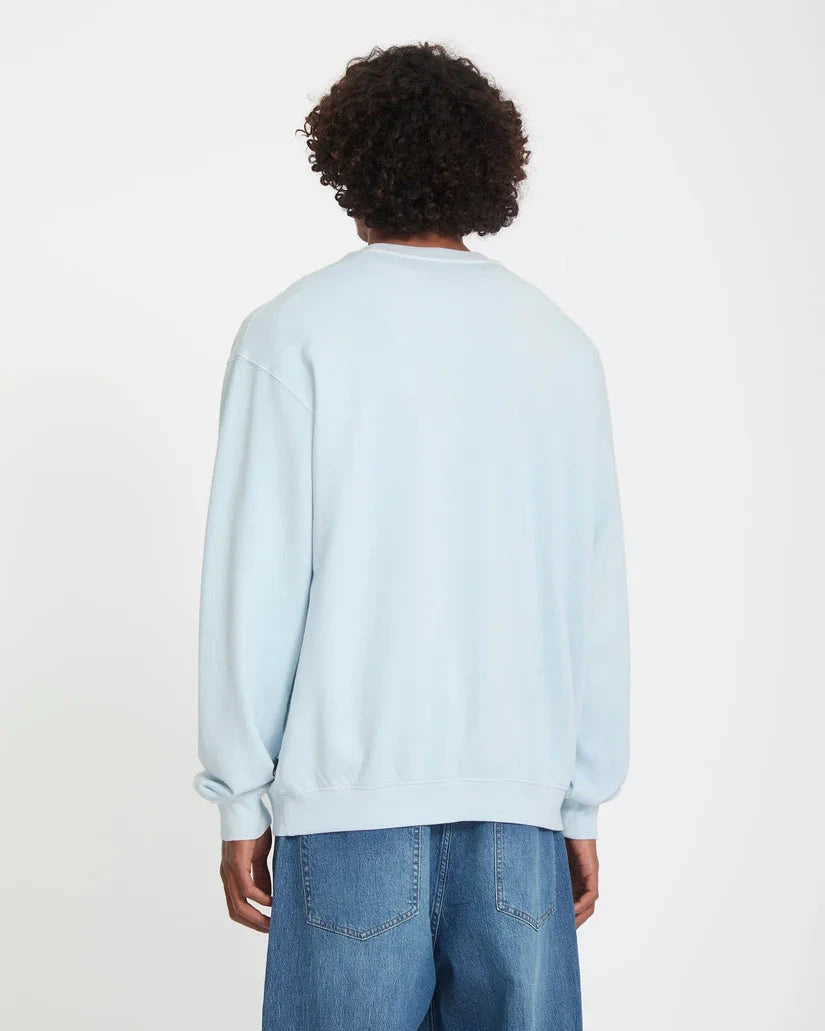 Single Stone TW Crew - Light Blue Acid Men's Hoodies & Sweatshirts Volcom