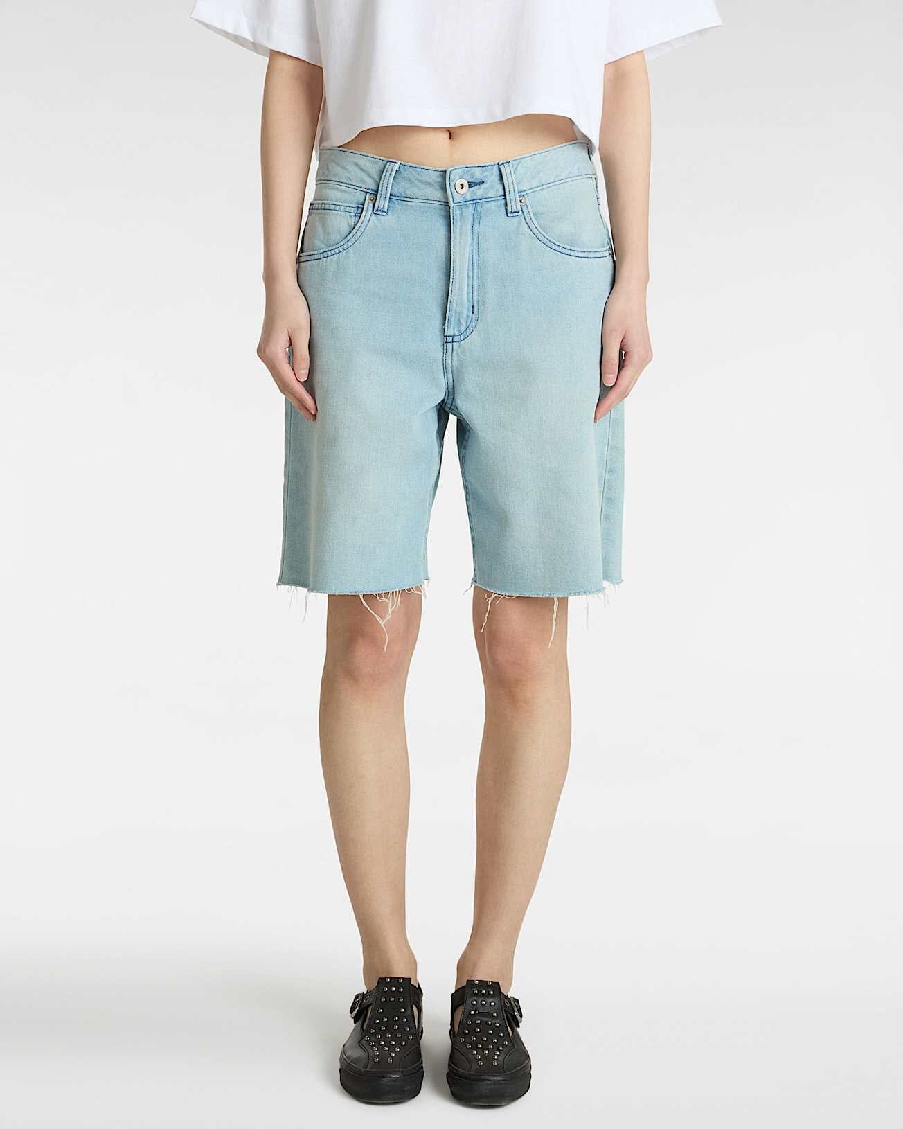 Sirelle Cut-Off Jorts - Light Stonewash Women's Shorts & Boardshorts Vans Womens