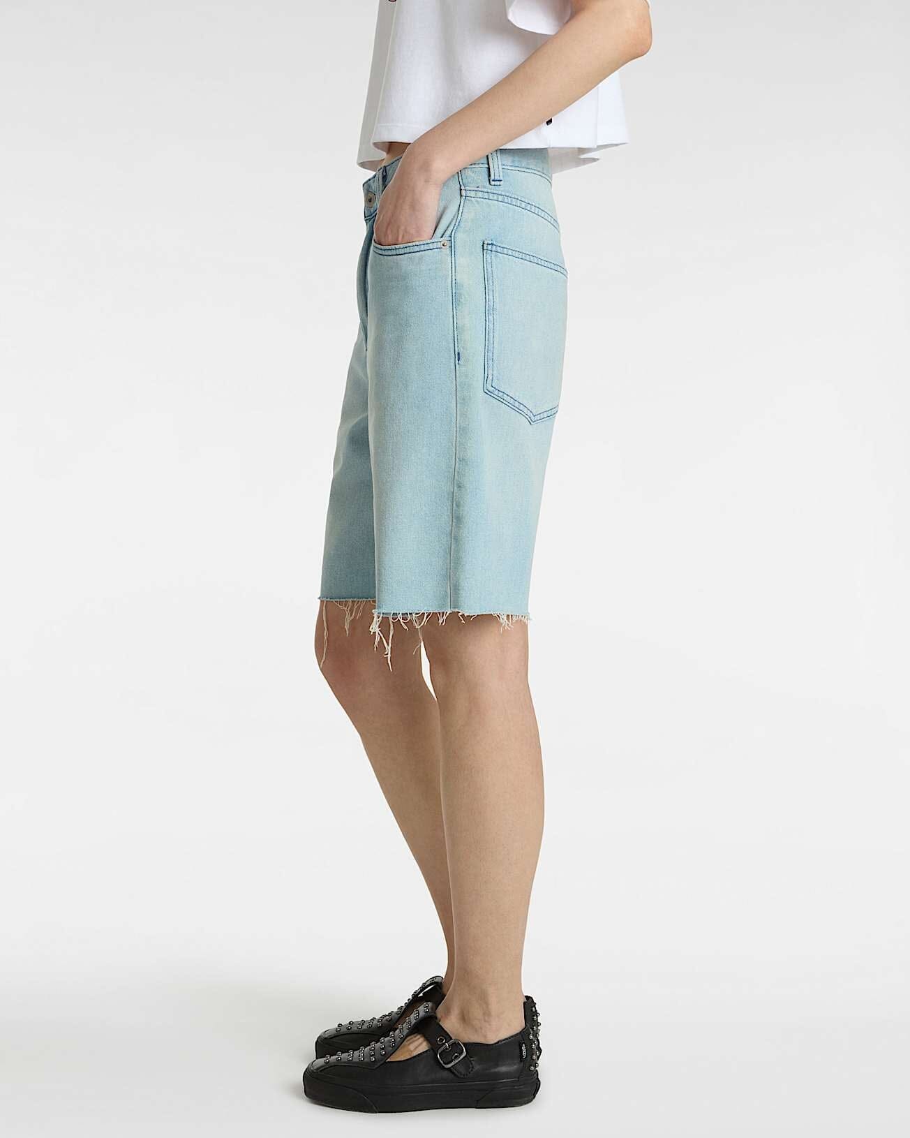 Sirelle Cut-Off Jorts - Light Stonewash Women's Shorts & Boardshorts Vans Womens