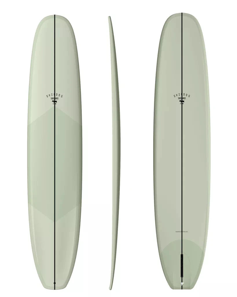Skindog OG Double Scoop 9'8" Thunderbolt Silver - Volan Surfboard Skindog Surfboards