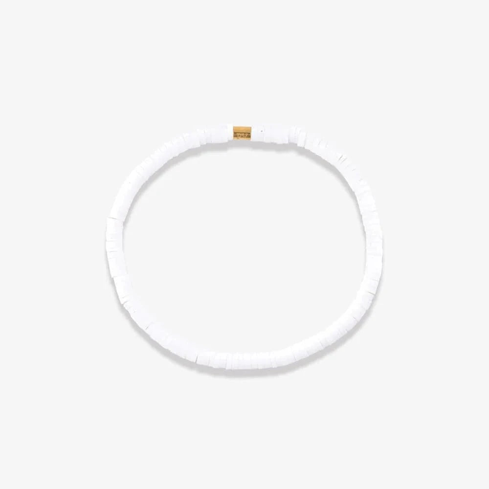Solid Cabrillo Stretch Bracelet - White Jewellery Pura Vida