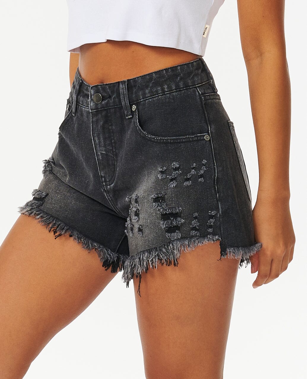 Sophie Denim Short ll - Black Women's Shorts & Boardshorts Rip Curl Women