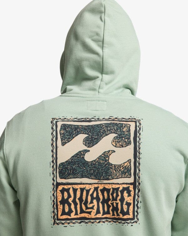 Stamp Hoodie - Vintage Green Men's Hoodies & Sweatshirts Billabong
