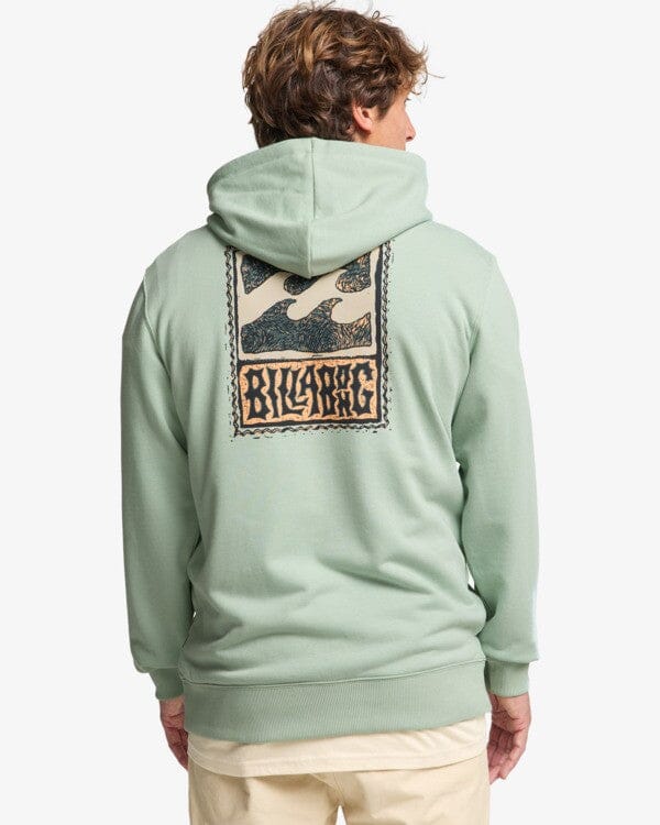 Stamp Hoodie - Vintage Green Men's Hoodies & Sweatshirts Billabong