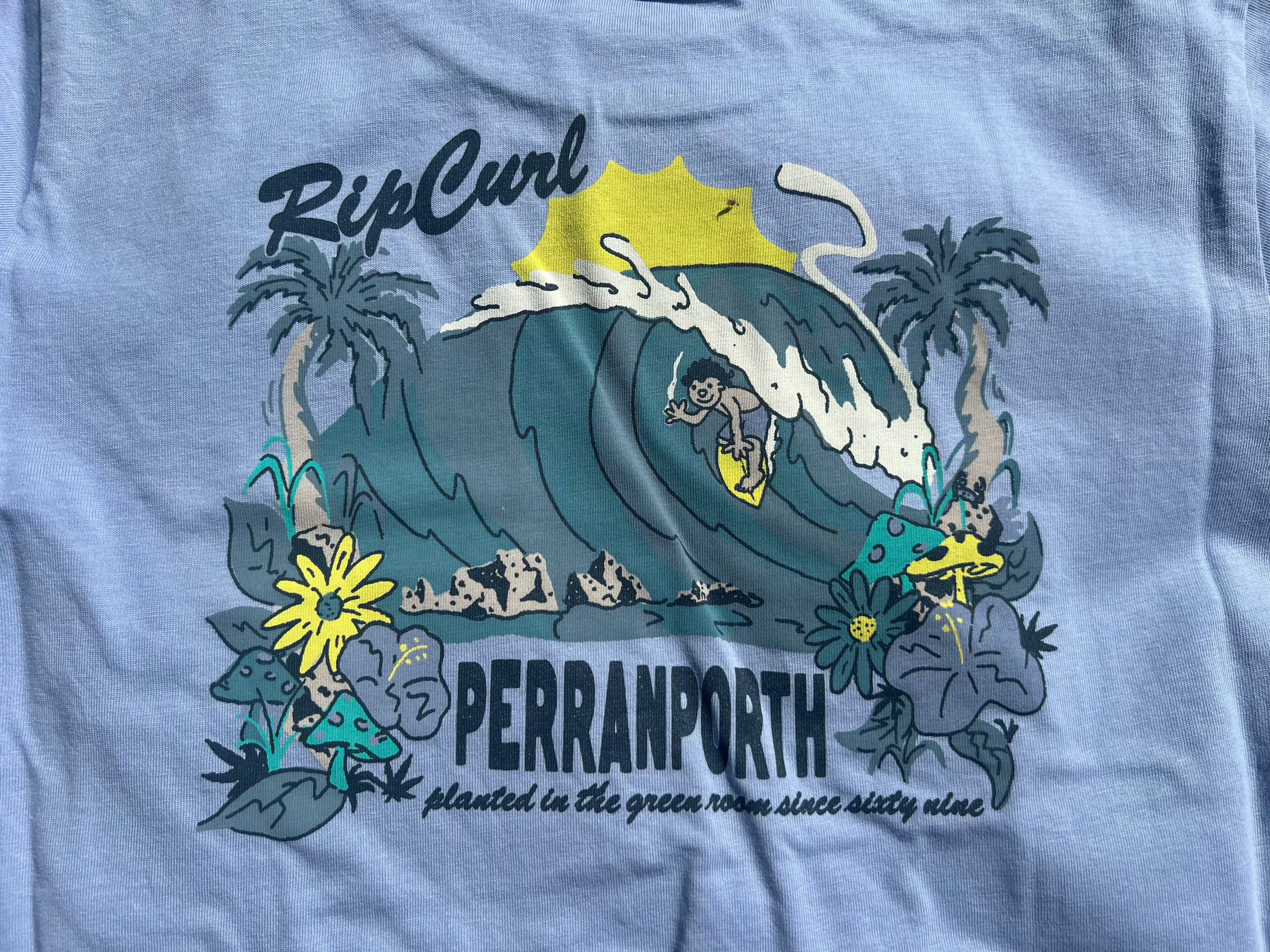 Stoked Perranporth Desto Tee - Ice Blue Children's Tees Rip Curl 8
