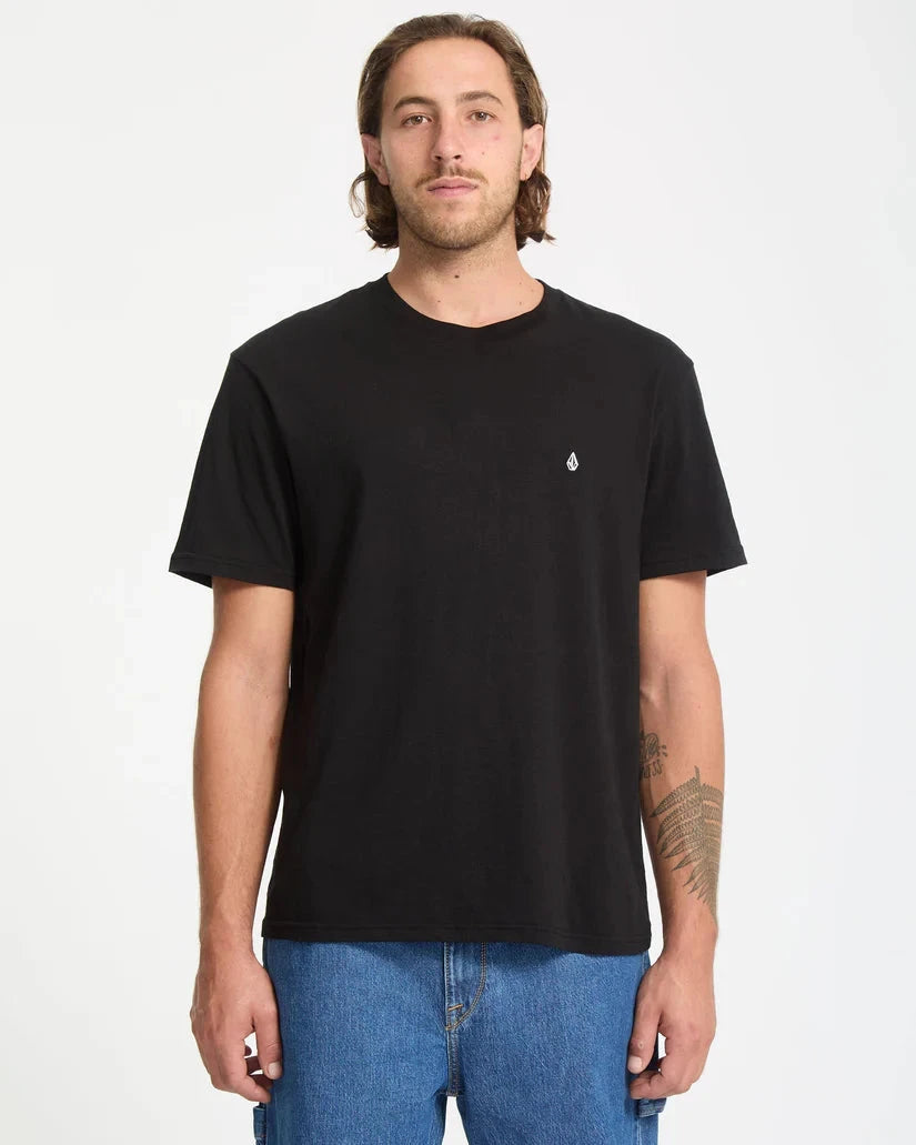 Stone Blanks BSC Tee - Black Men's T-Shirts & Vests Volcom S