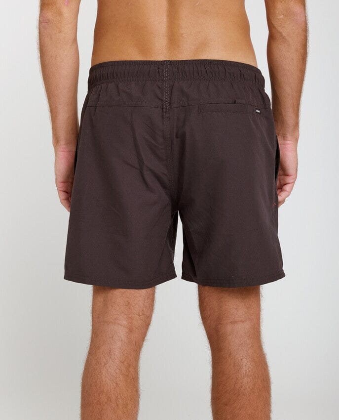 Streamline Offset Volley 16" Swim Shorts - Black Men's Shorts & Boardshorts Rip Curl