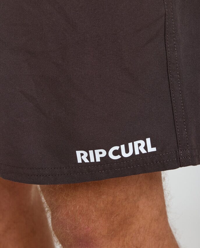 Streamline Offset Volley 16" Swim Shorts - Black Men's Shorts & Boardshorts Rip Curl