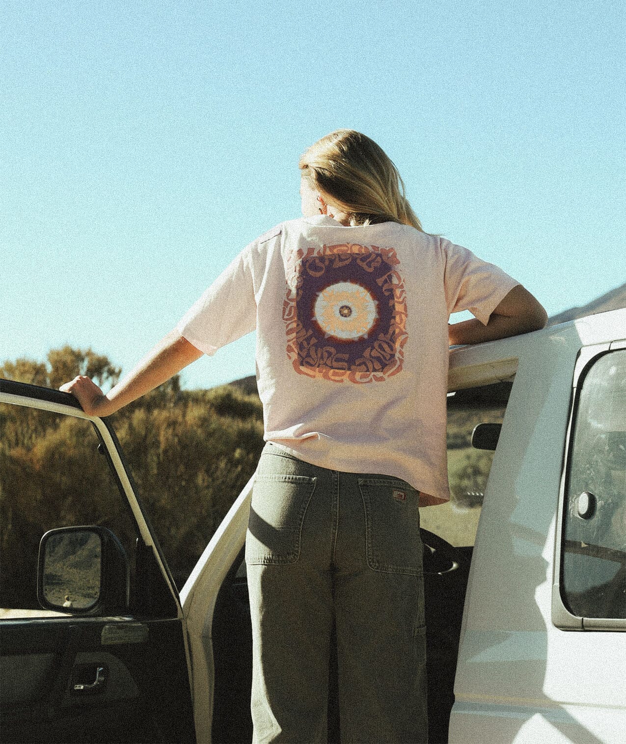 Sunlight Tee - Hazy Pink Women's T-Shirts and Vest Tops Oxbow
