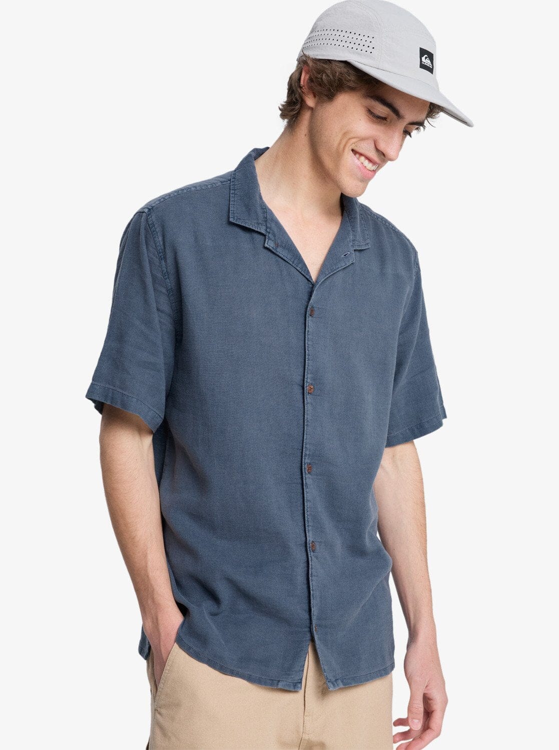 Sunrise Short Sleeve Shirt - Dark Navy Men's Shirts & Polos Quiksilver