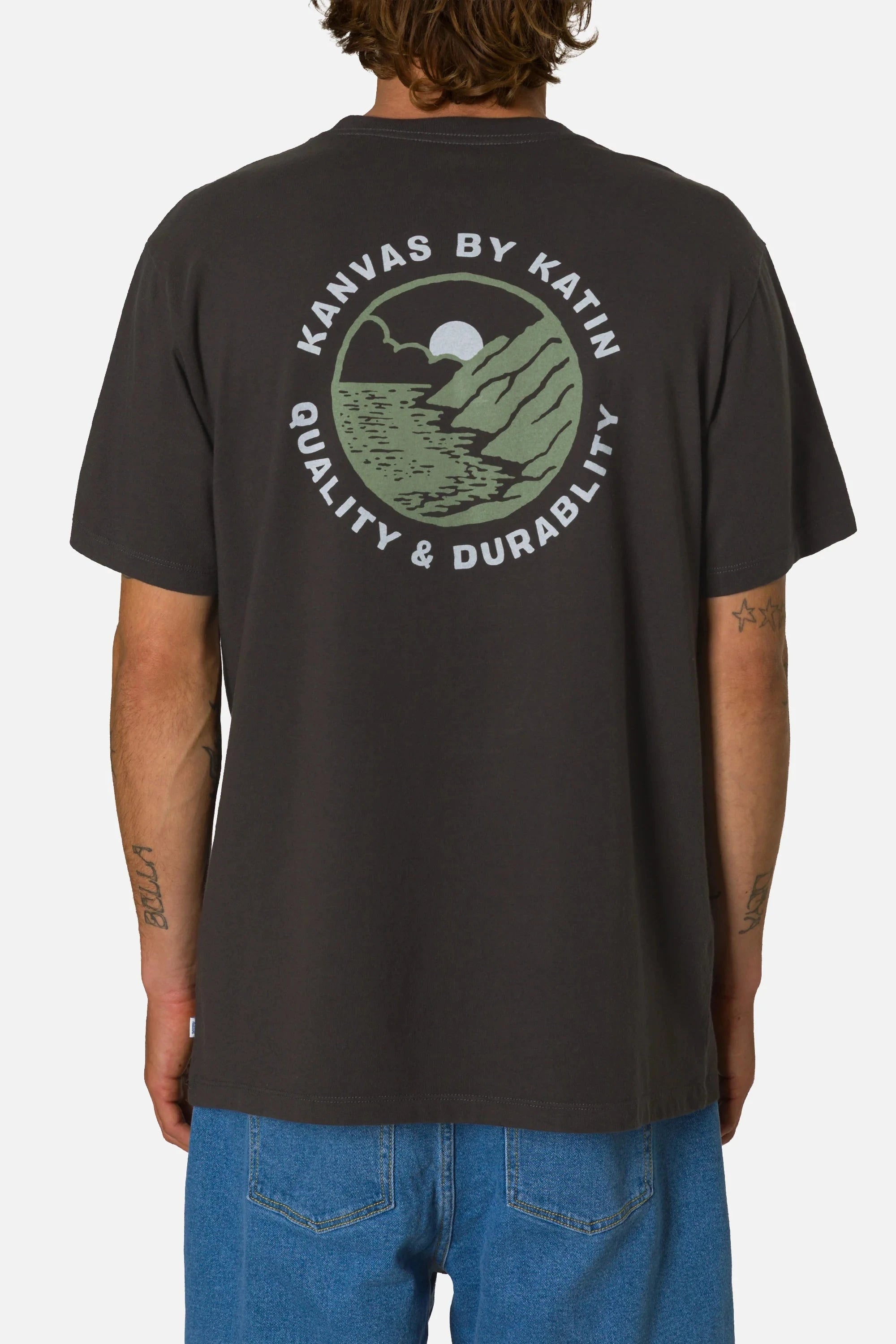 Sur Tee - Black Wash Men's T-Shirts & Vests Katin S