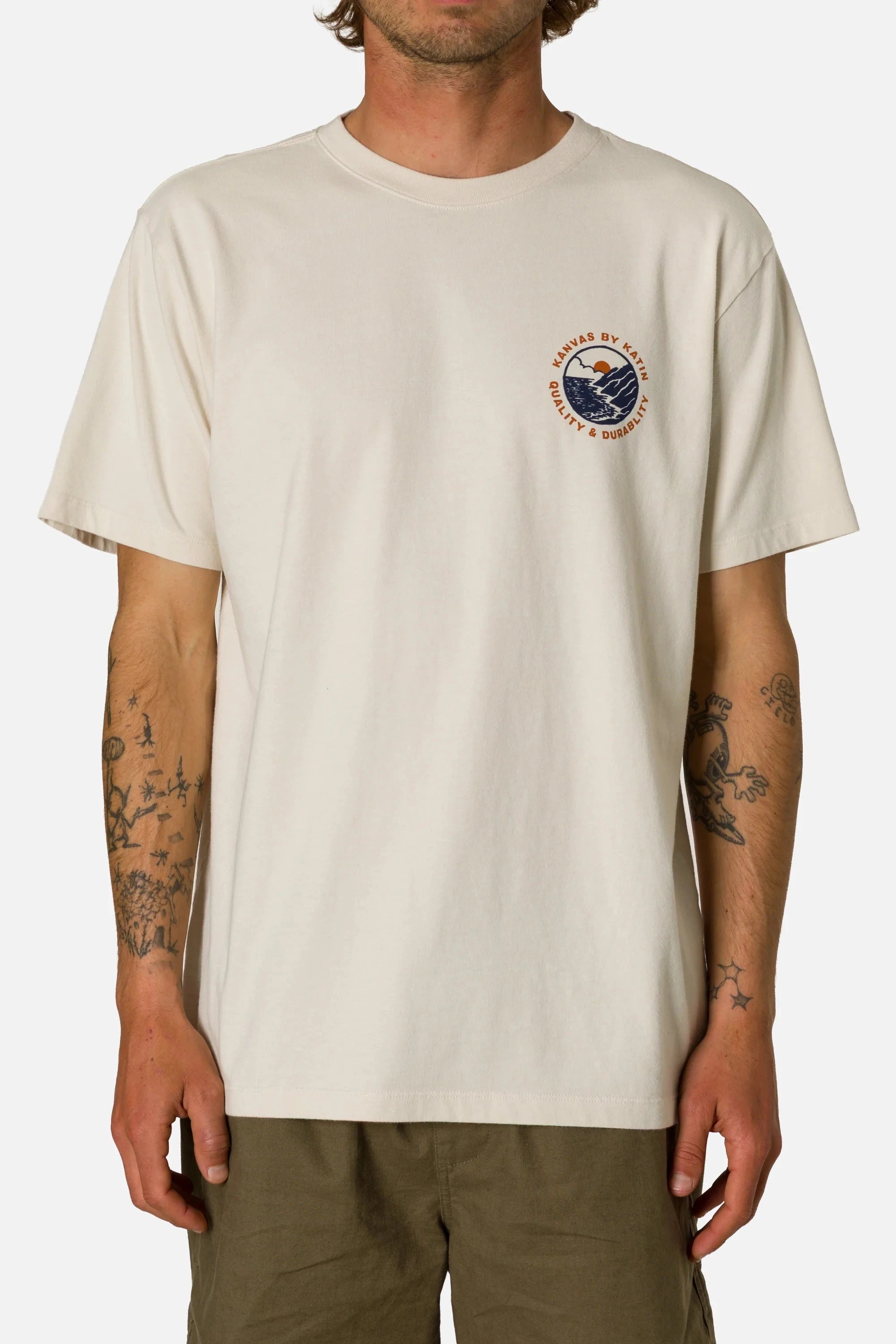 Sur Tee - Vintage White Men's T-Shirts & Vests Katin