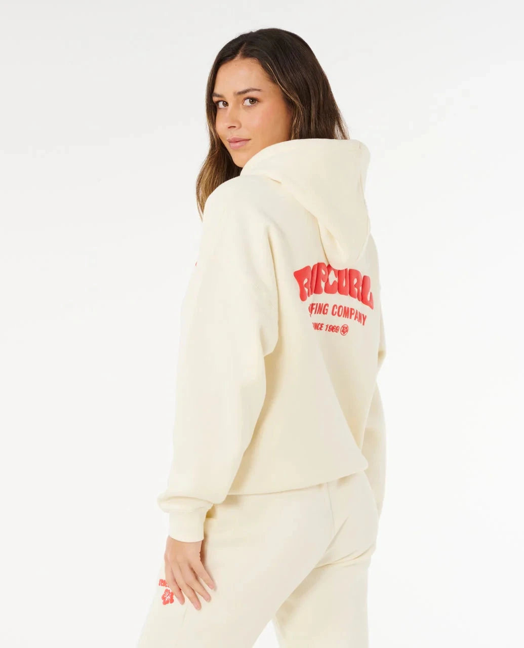 Surf Puff Heritage Hood - Cayenne Women's Hoodies & Sweatshirts Rip Curl Women