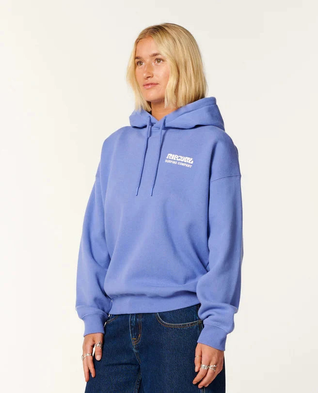 Surf Puff Heritage Hood - Mid Blue Women's Hoodies & Sweatshirts Rip Curl Women XS