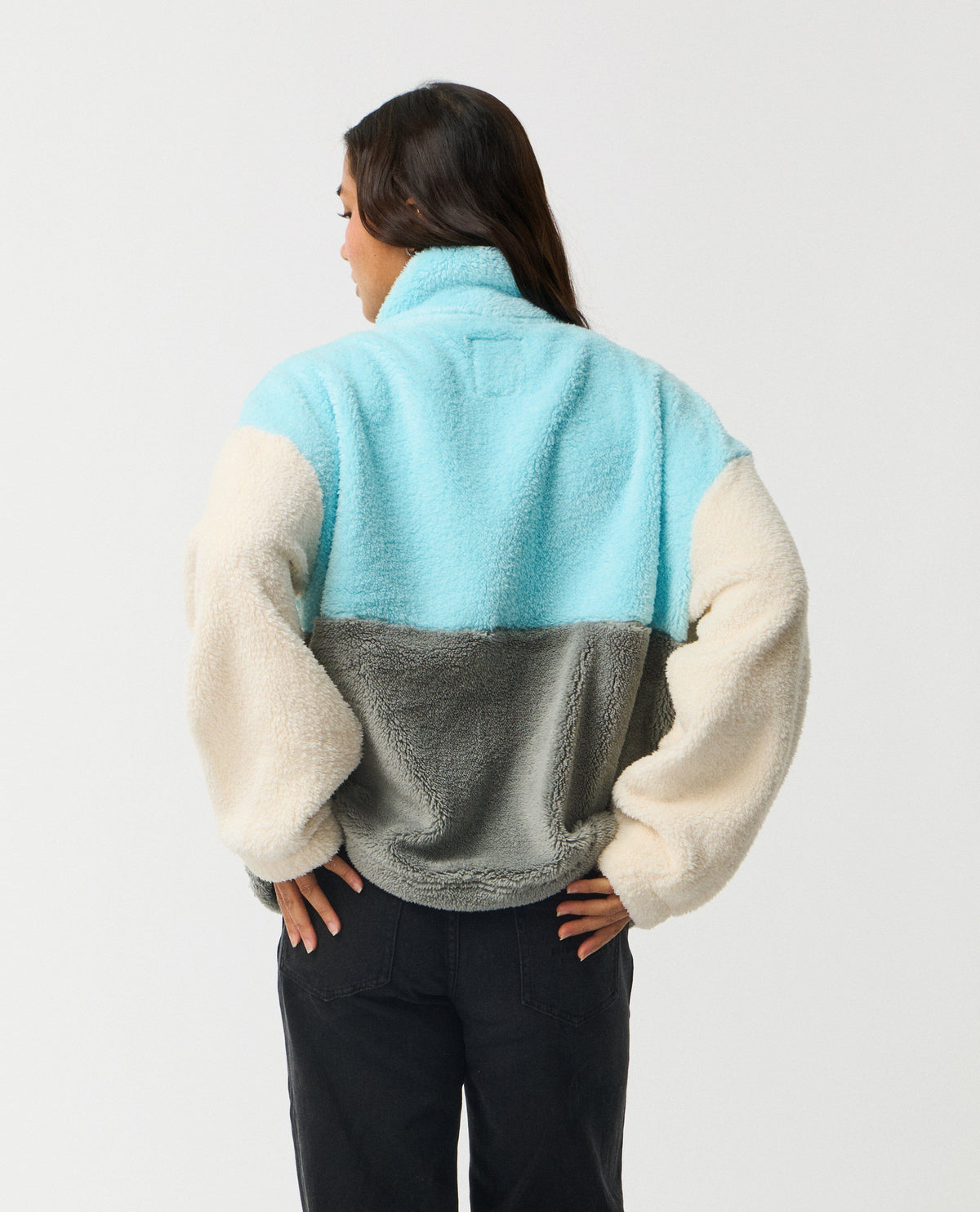 Surf Revival Heritage Zipped Polar Fleece - Light Blue Women's Jackets Rip Curl Women