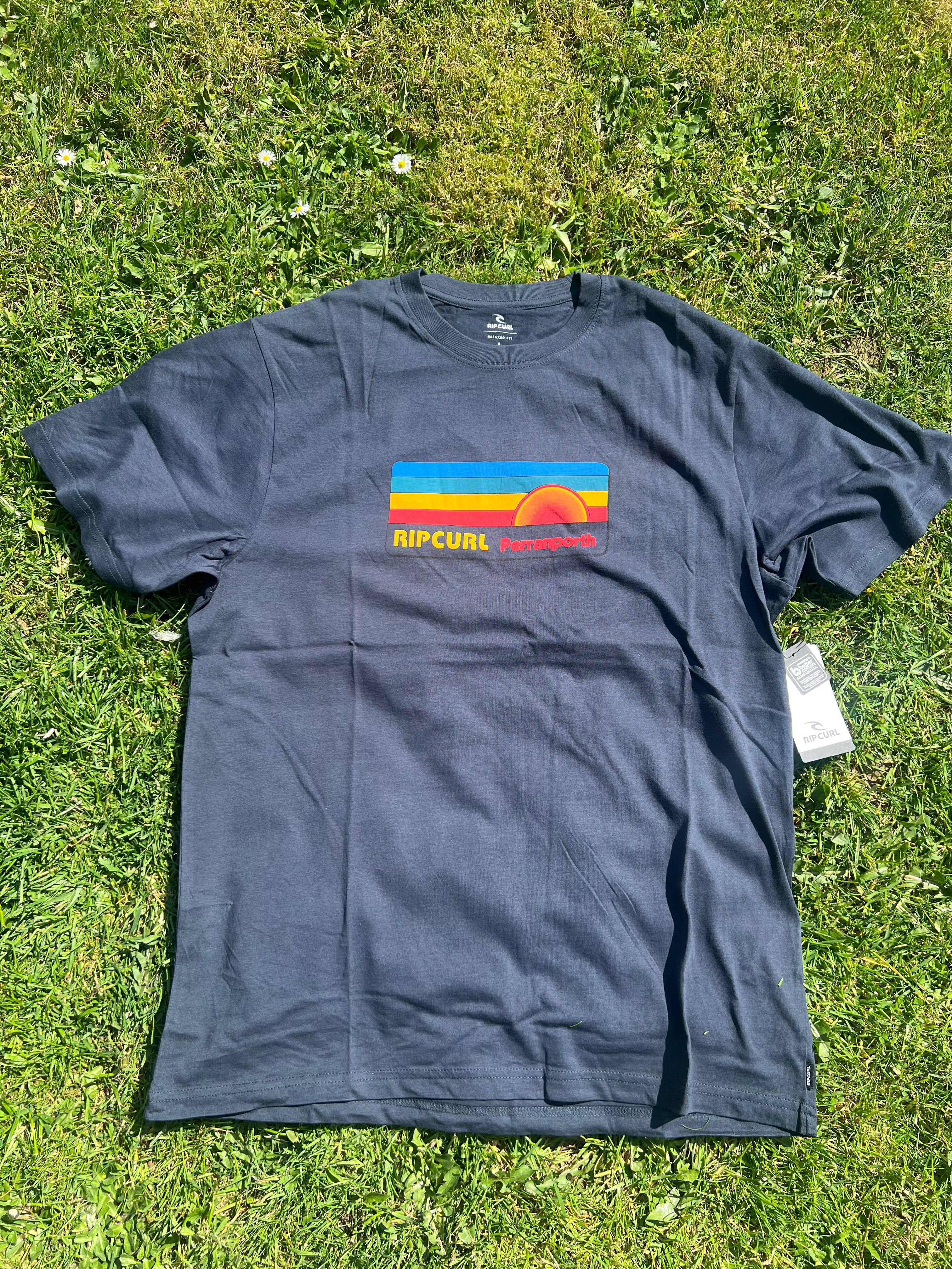 Surf Revival Perranporth Desto Tee - Dark Navy Men's T-Shirts & Vests Rip Curl