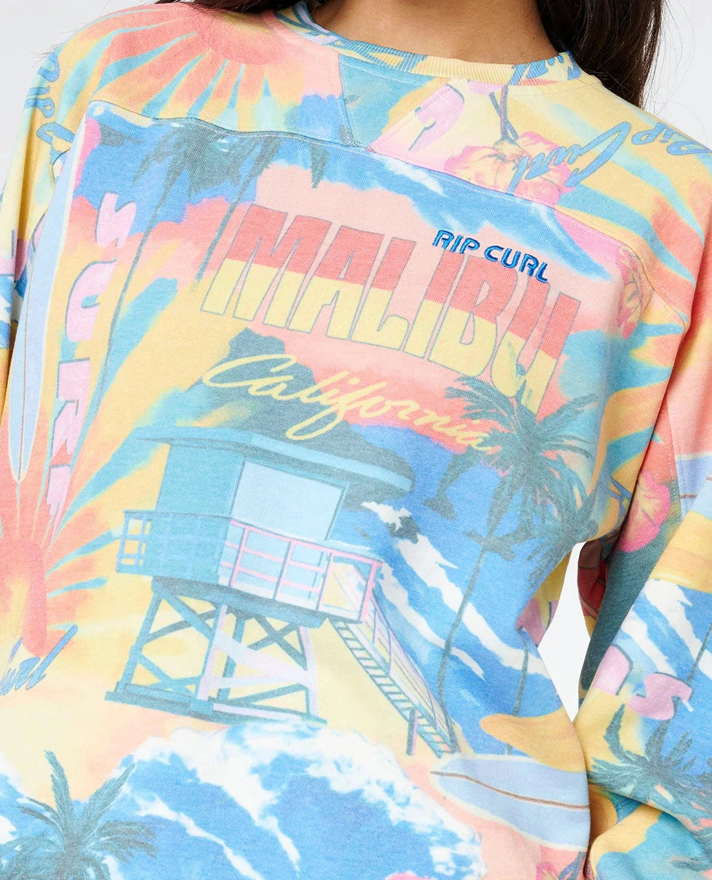 Surf Side Relaxed Crew - Multi Women's Hoodies & Sweatshirts Bathsheba Surf