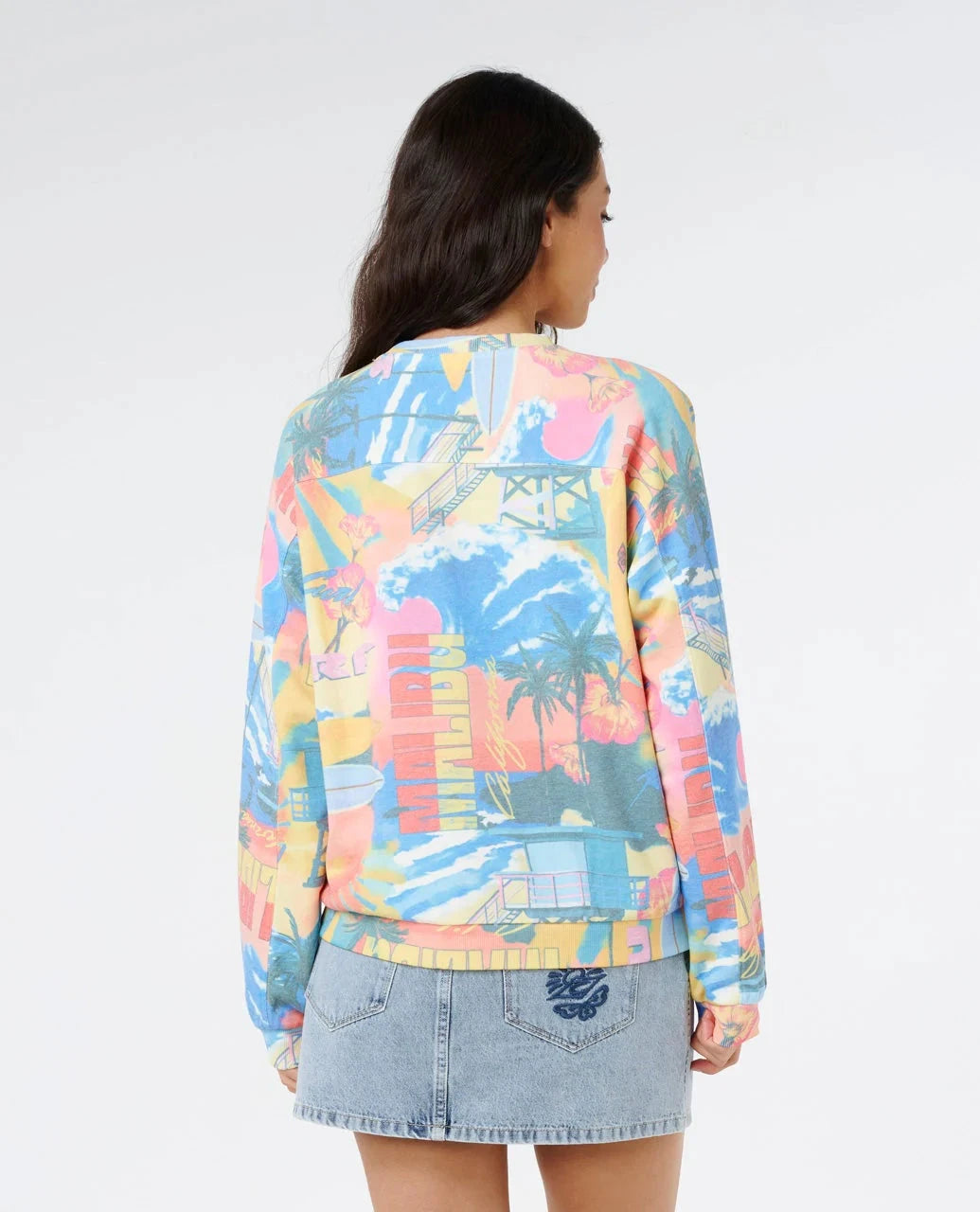 Surf Side Relaxed Crew - Multi Women's Hoodies & Sweatshirts Bathsheba Surf