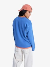 Surf Stoked Brushed Crew- Dutch Blue Women's Hoodies & Sweatshirts roxy