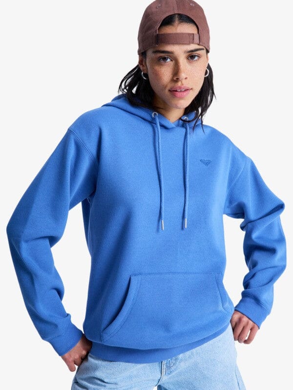 Surf Stoked Brushed Hoodie - Dutch Blue Women's Hoodies & Sweatshirts roxy XS