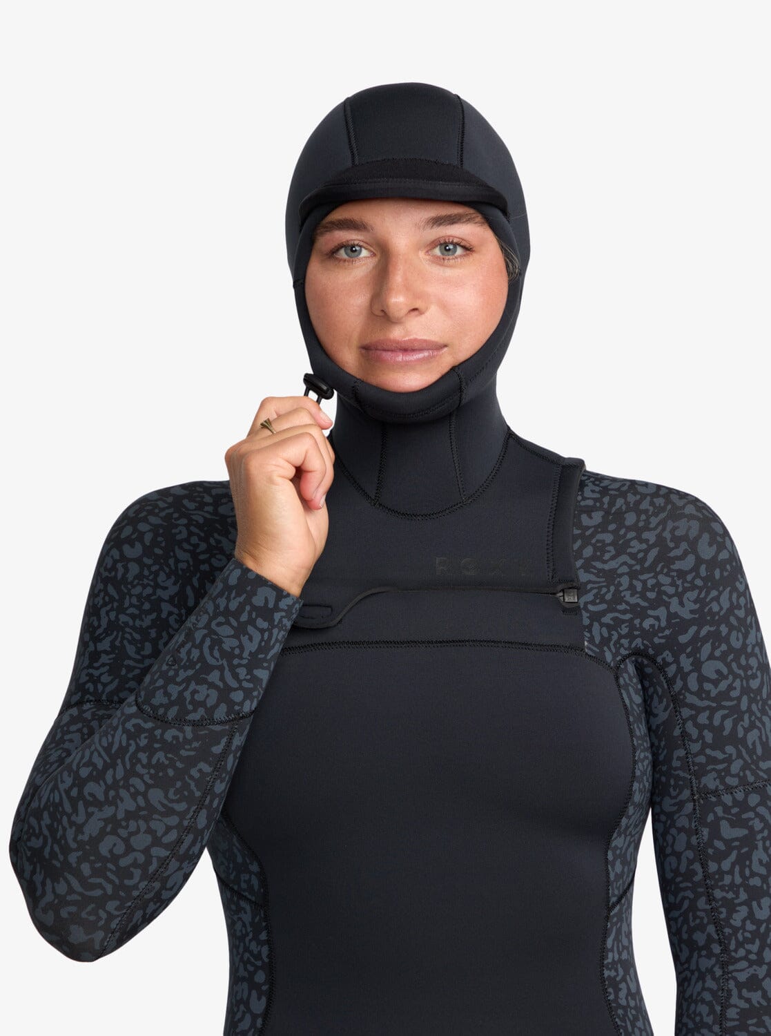 Swell Natural 5/4mm Hooded - Animal Print (2025) Women's wetsuits roxy