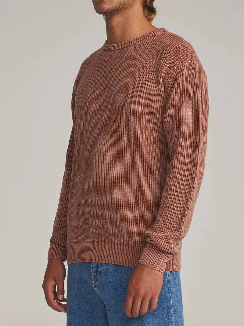 Swell Sweater - Rust Men's Hoodies & Sweatshirts Katin