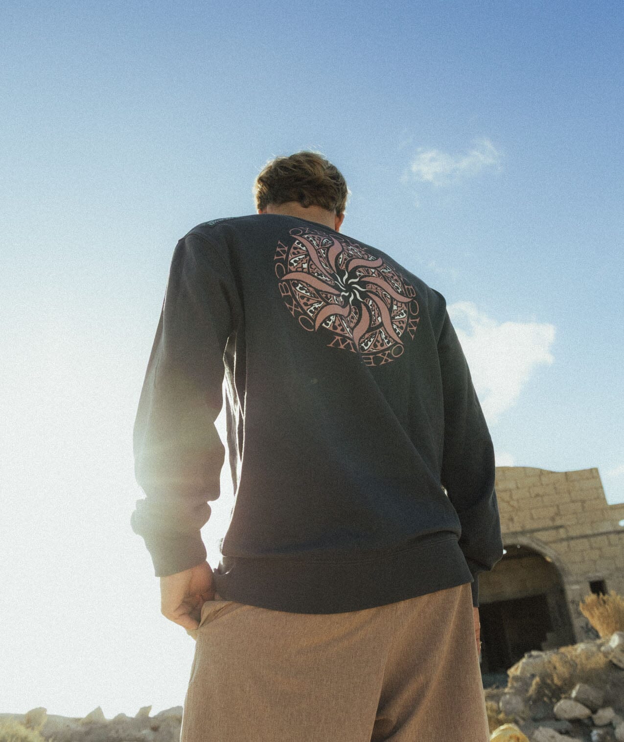 Symbol Sweatshirt - Caviar Men's Hoodies & Sweatshirts Oxbow