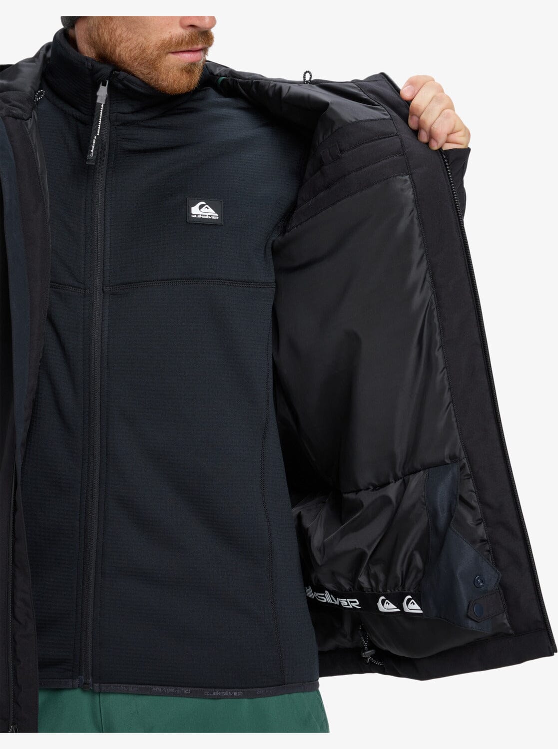 Titano Jacket _ True Black Men's Jackets Quiksilver
