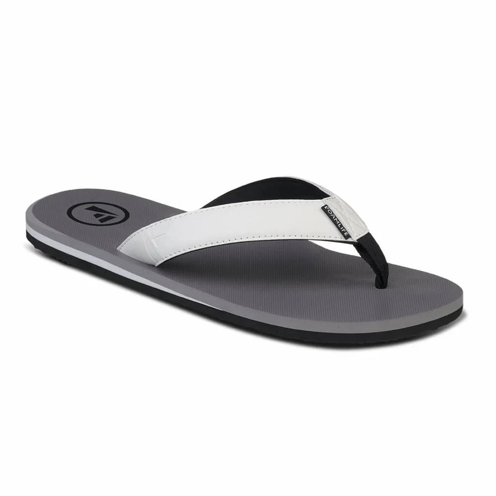 Traa Flip Flops - Stone Grey / White Men's Shoes & Flip Flops Foamlife