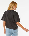 Tropical Tour Heritage Tee - Washed Black Women's T-Shirts and Vest Tops Rip Curl women 