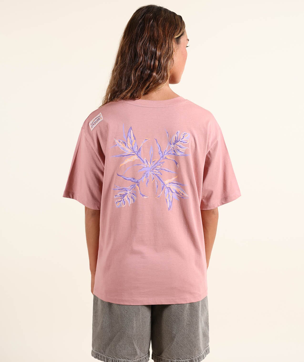 Tropics Tee - Dusty Rose Women's T-Shirts and Vest Tops Oxbow
