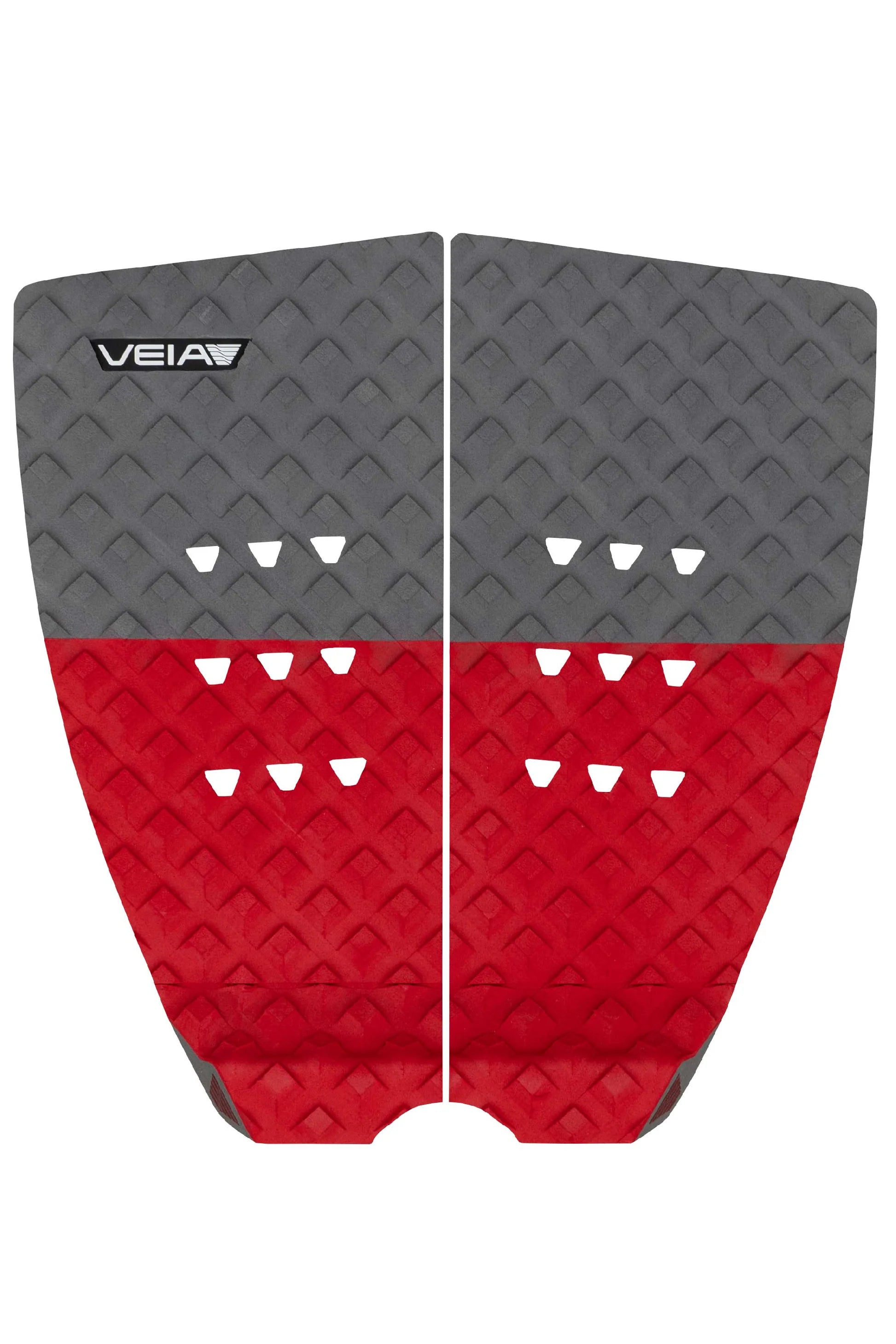 VEIA John John Explorer Surfboard Tail Flat Pad - Storm/Red Deck Grip Veia