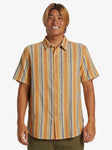 Vibrations Short Sleeve Shirt - Oyster White Dobby Men's Shirts & Polos Quiksilver S 