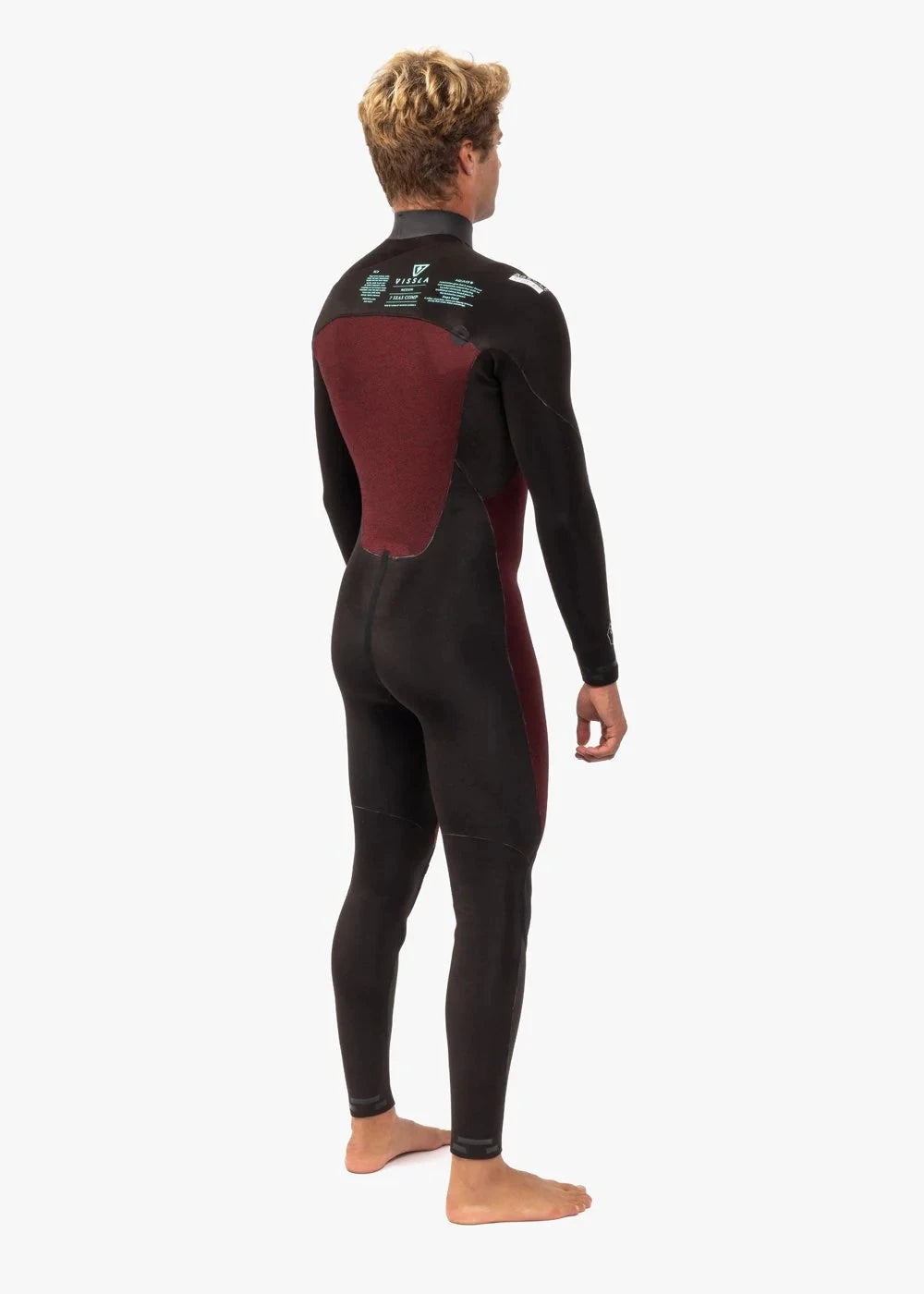 Vissla 7 Seas Comp 2-2 Full Chest Zip - Blk Wetsuits Vissla