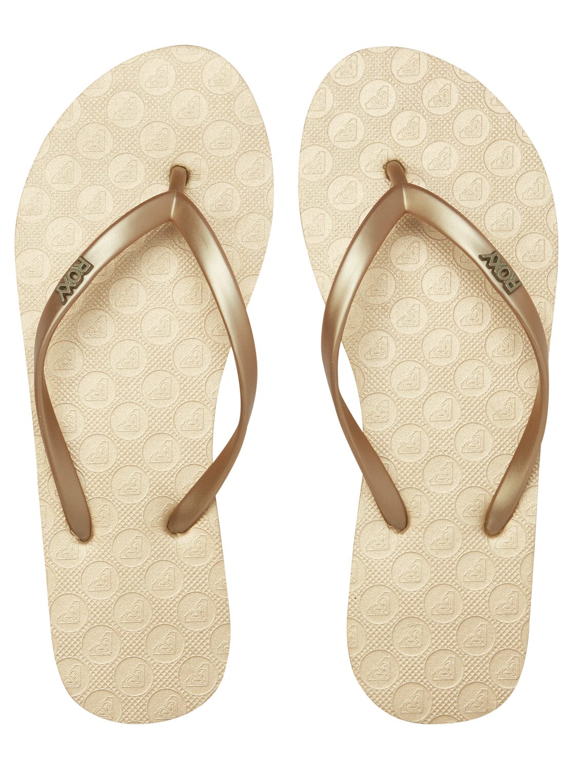 Viva IV Sandal - Metallic Gold Women's Flipflops,Shoes & Boots Roxy UK3