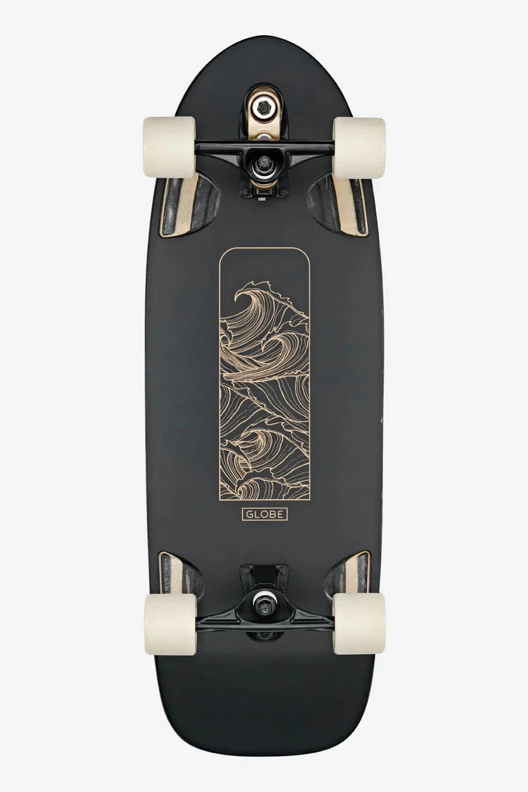 Walrus Surf/Skate Cruiser - Black/Peaking Skateboards Globe