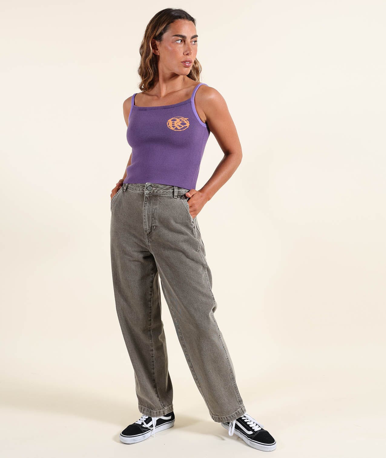 Warp Tank Top - Purple Women's T-Shirts and Vest Tops Oxbow