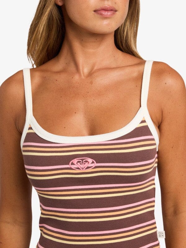 Whatever Forever Cropped Cami - French Roast Women's T-Shirts and Vest Tops Roxy