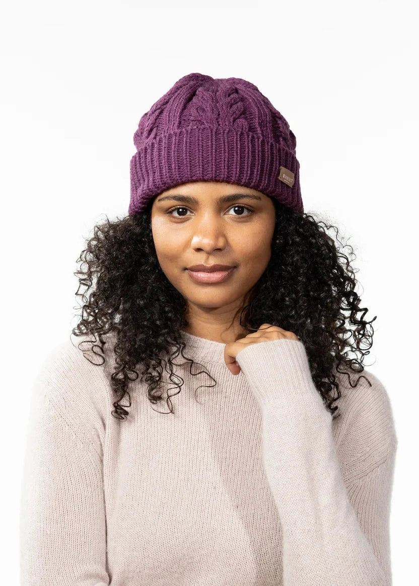 Zirani Beanie - Aubergine Women's Hats,Caps & Scarves Barts