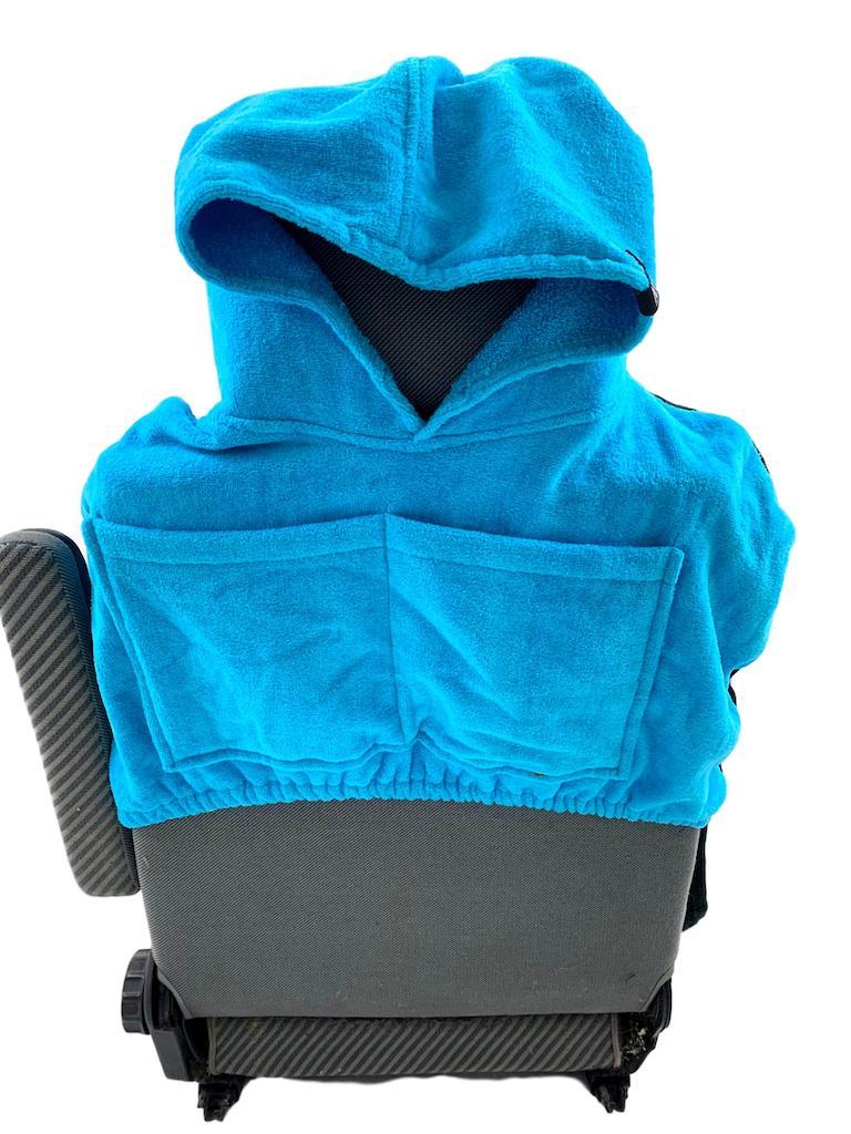 CAR SEAT COVER - Black/Turquoise Towel All In
