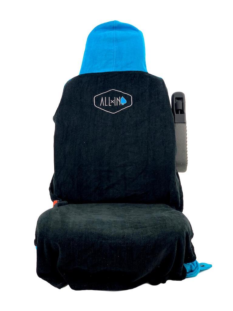 CAR SEAT COVER - Black/Turquoise Towel All In
