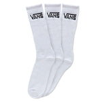 Classic Crew Sock - 3 Pack (White) Men's Socks Vans UK 5.5-8 
