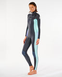 Dawn Patrol 3/2mm Chest Zip - Charcoal (2023) Women's wetsuits Rip Curl women US6/UK8 
