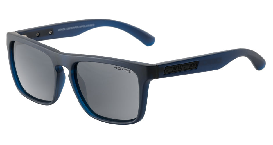DD Monza - Satin Blue/Grey Polarised Sunglasses Dirty Dogs