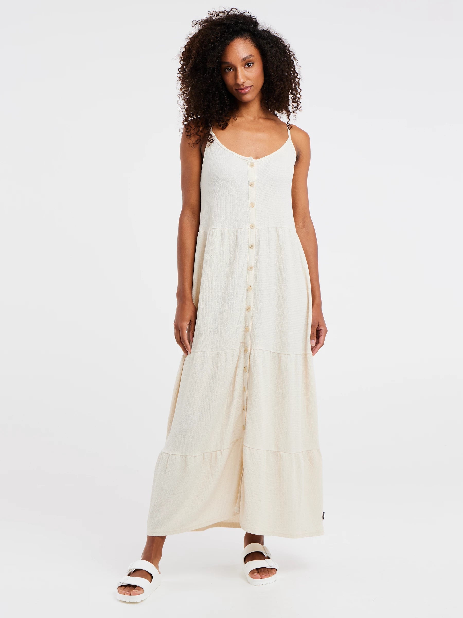 Off white 2025 linen dress